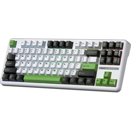 Klawiatura Gasket F87 Thunder Black Graywoodv3 Switch Rgb Aula