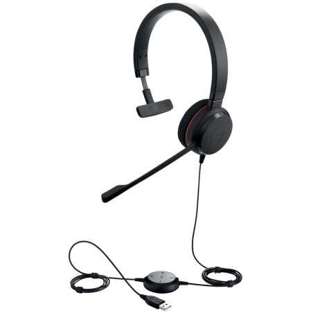 Jabra 4993-823-109 Słuchawki/Zestaw Słuchawkowy Przewodowa Opaska Na Głowę Biuro/Centrum Telefoniczne Usb Typu-A Czarny