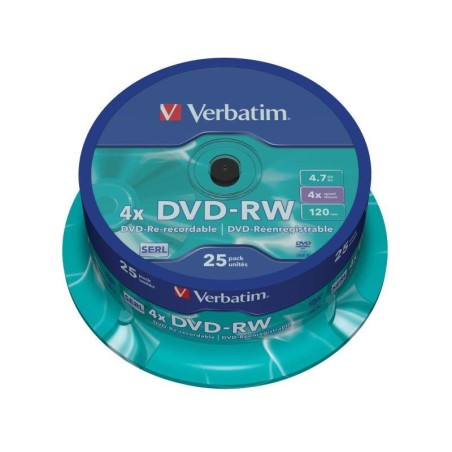 Dvd-Rw Verbatim 43639 (4,7Gb  4X  25Szt.  Cake)