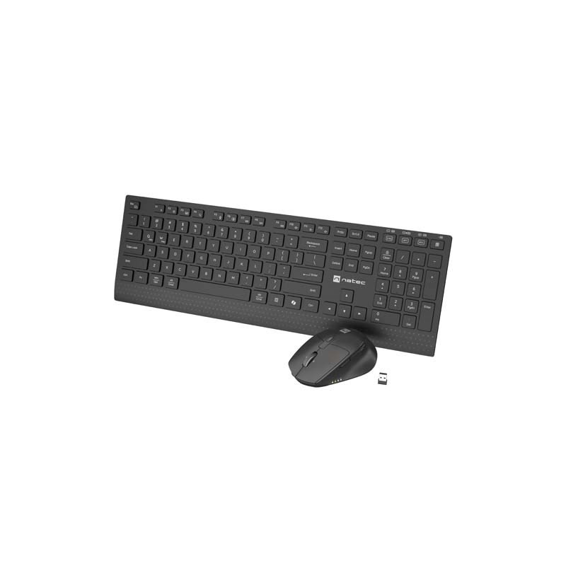Natec Zestaw 2W1 Klawiatura Mysz Stingray 2 Us Bezprzewodowy