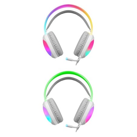 Defender Słuchawki Z Mikrofonem Eclipse Rgb Białe 62440