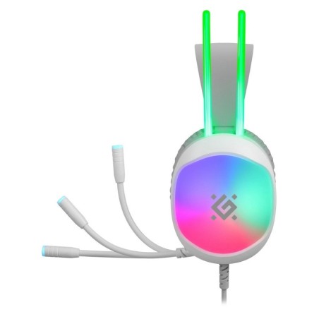 Defender Słuchawki Z Mikrofonem Eclipse Rgb Białe 62440