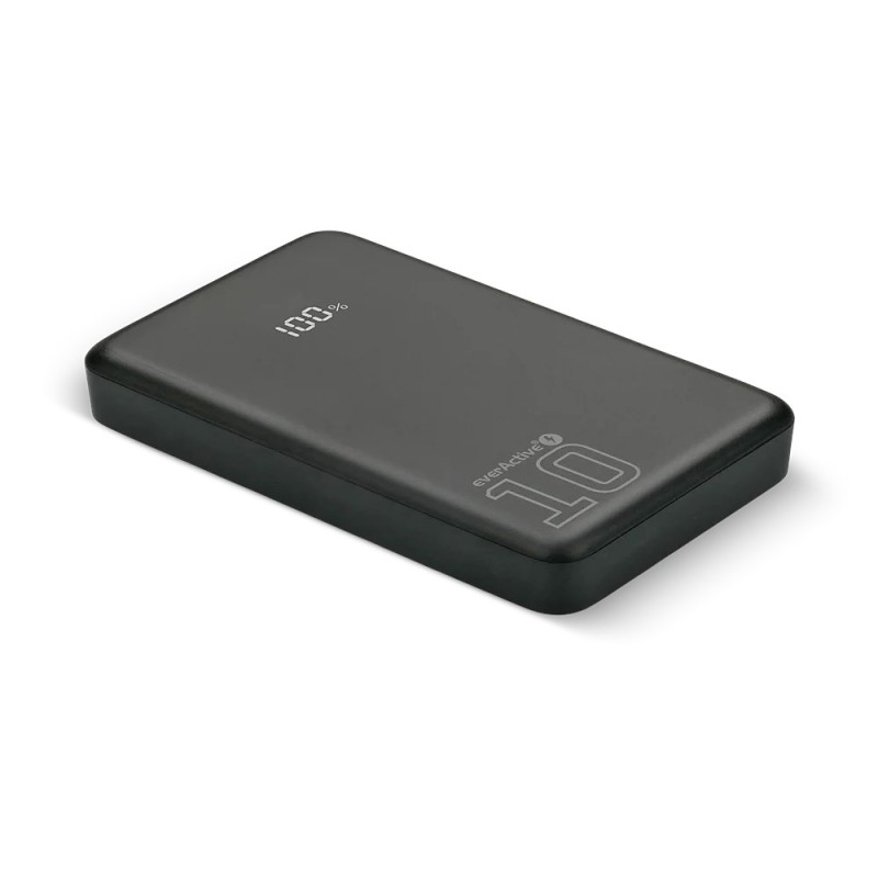 Everactive Powerbank 10 000Mah, 1X Usb, 2X Usb-C, 20W, Qc4+, Wyświetlacz Lcd, Czarny Eb-11Qb