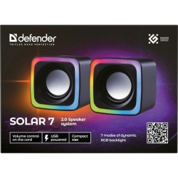 Defender Głośniki Komputerowe Solar 7 2.0 6W Usb 65117