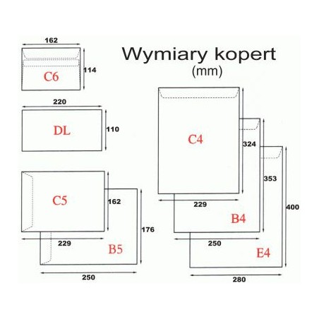 Koperty Samoklejące Sk Nc Koperty Format B-4