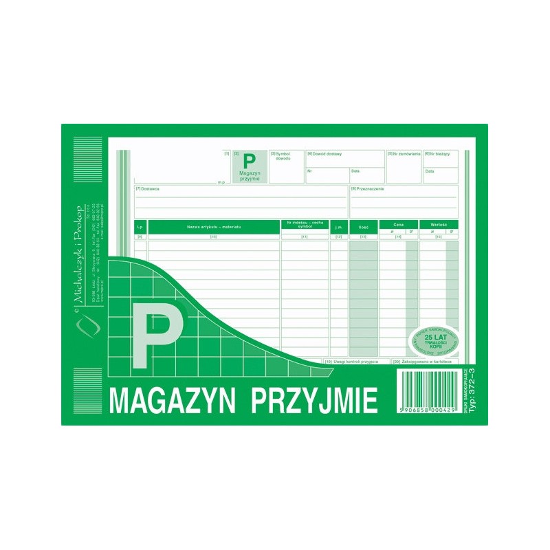 Magazyn Przyjmie A5 (Wielokopia)