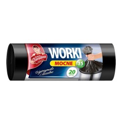Anna Zaradna Worki 35L Na Śmieci Mocne Hdpe, Czarne  (20 Szt.)  Wns2207/80Sh