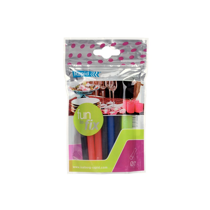 Klej Kolorowy Funtofix 80G 7Mm, 20 Szt. Rapid 23835900