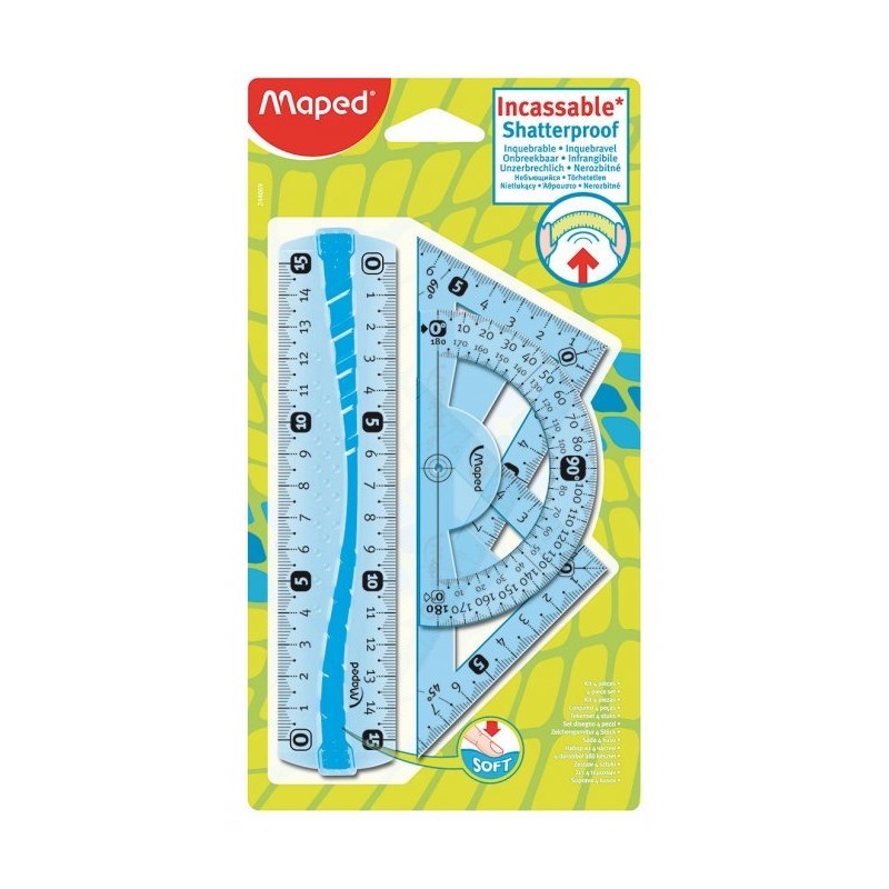 Zestaw Linijek Niełamliwych Flex Z Gumowymi Elem.244069