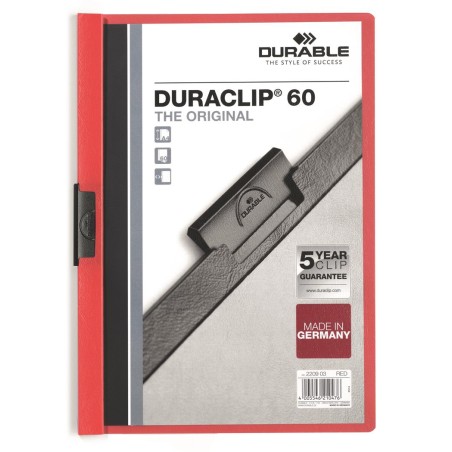 Skoroszyt Durable Duraclip Original 60 Czerwony 2209-03