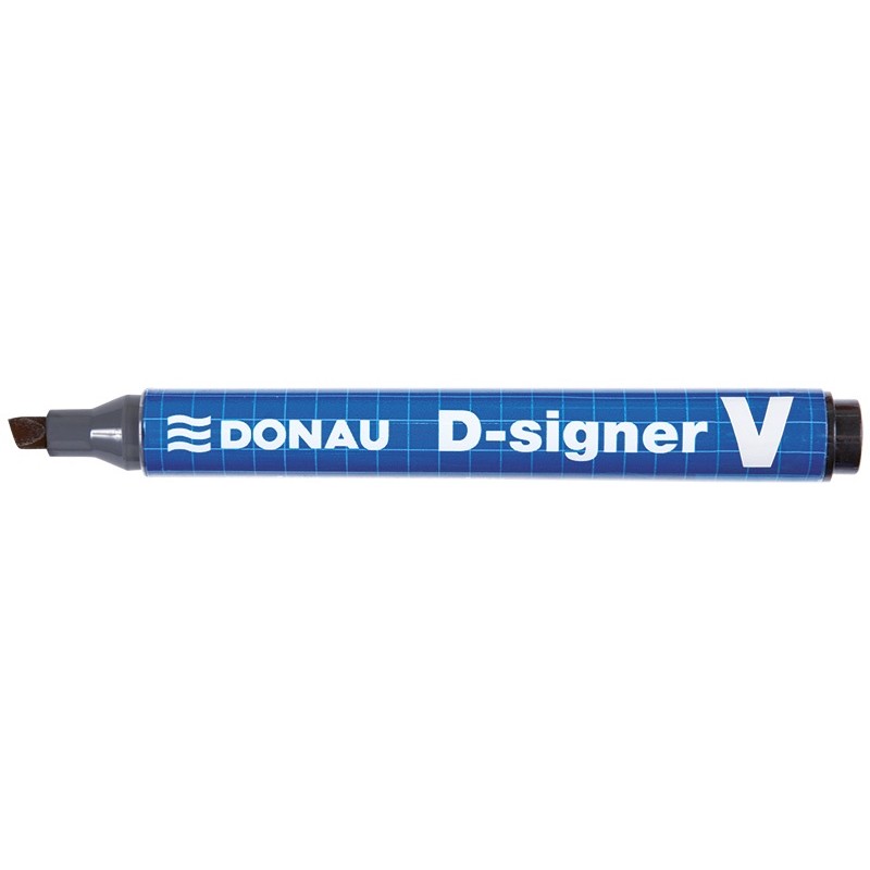Marker Permanentny D-Signer V Ścięty, Niebieski 7370001-10Pl