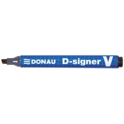 Marker Permanentny D-Signer V Ścięty, Niebieski 7370001-10Pl
