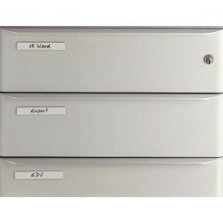 Ramka_Samoprzylepna Labelfix Okienko Dł. 200 Mm, Wys. 10 Mm (10Szt.) Przezroczysta 801019 Durable