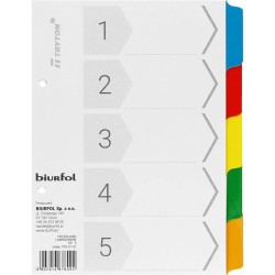 Przekładki Kartonowe Biurfol A5 5 Kart