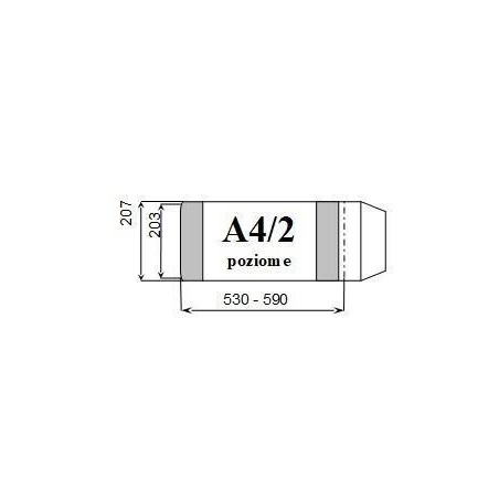 Okładka Książkowa A4/2 Poziom Regulowana Wys.wew.203Mm (10) D&D