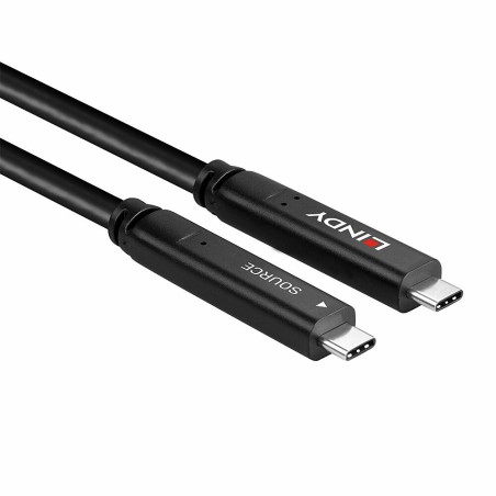 Hybrydowy Kabel Lindy Usb 3.2 Gen 2 I Dp 1.4 Typu C O Długości 15 M