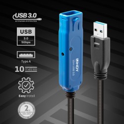 Lindy 43158 Kabel Usb Usb 3.2 Gen 1 (3.1 Gen 1) 8 M Usb A Czarny