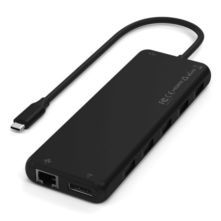 Satechi 13-W-1 Usb-C Triple Display Multiport Adapter - Adapter Usb-C (1X Ethernet 1 Gbps, 3X Usb-A 5 Gbps, 1X Usb-A 10 Gbps, 2X