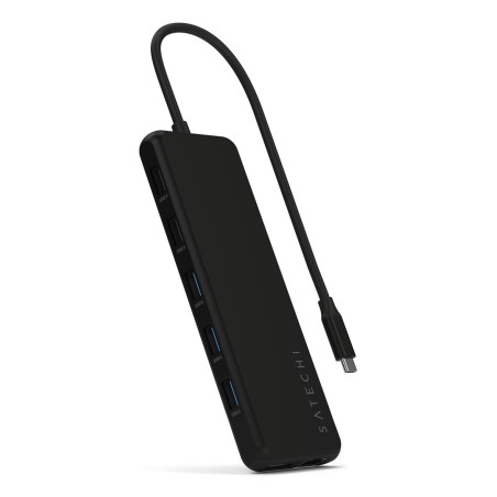 Satechi 13-W-1 Usb-C Triple Display Multiport Adapter - Adapter Usb-C (1X Ethernet 1 Gbps, 3X Usb-A 5 Gbps, 1X Usb-A 10 Gbps, 2X