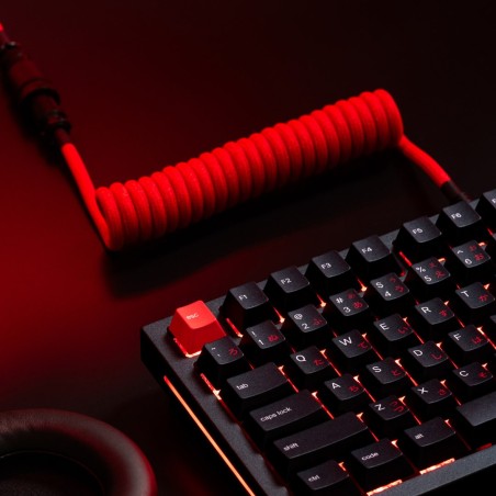 Glorious Gaming Glo-Kb-Acc-Cbl-Coil-Cred Kabel Klawiatury/Myszy Czerwony 1,4 M
