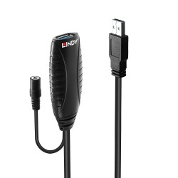 Lindy 43156 Kabel Usb Usb 3.2 Gen 1 (3.1 Gen 1) 10 M Usb A Czarny