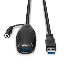 Lindy 43156 Kabel Usb Usb 3.2 Gen 1 (3.1 Gen 1) 10 M Usb A Czarny