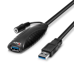 Lindy 43156 Kabel Usb Usb 3.2 Gen 1 (3.1 Gen 1) 10 M Usb A Czarny
