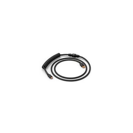 Glorious Gmmk Coiled Cable Phantom Black, Spiralkabel, Usb-C/Usb-A, Czarny