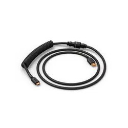 Glorious Gmmk Coiled Cable Phantom Black, Spiralkabel, Usb-C/Usb-A, Czarny