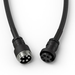 Glorious Gmmk Coiled Cable Phantom Black, Spiralkabel, Usb-C/Usb-A, Czarny