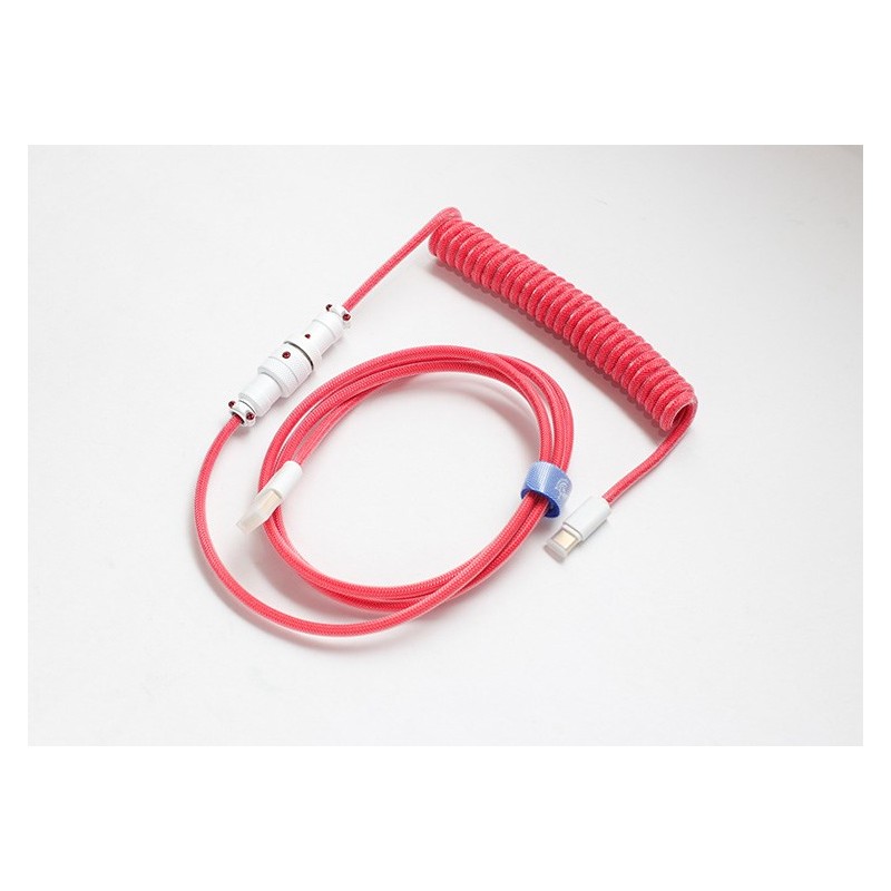 Ducky Premicord Kabel Usb 1,8 M Usb A Usb C Różowy