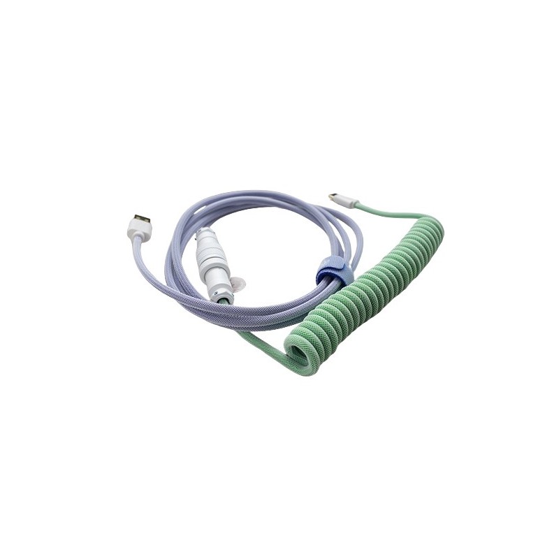 Ducky Premicord Kabel Usb 1,8 M Usb A Usb C Niebieski, Zielony
