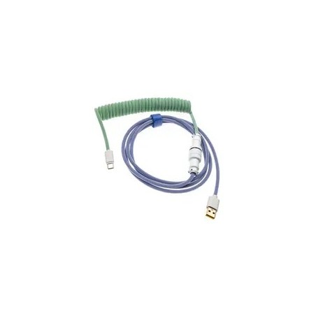Ducky Premicord Kabel Usb 1,8 M Usb A Usb C Niebieski, Zielony