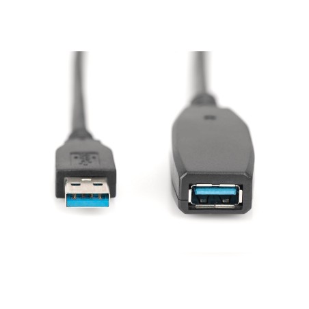 Kabel Przedłużający Usb 3.0 Superspeed 20Mtyp Usb A/Usb A M/Ż Aktywny Czarny 20M