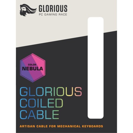 Glorious Pc Gaming Race Coiled Fioletowy 1,37 M