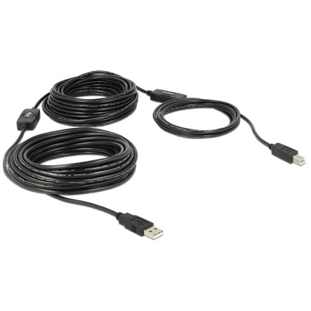 Delock 20M, Usb2.0-A - Usb2.0-B Kabel Usb Usb A Usb B Czarny