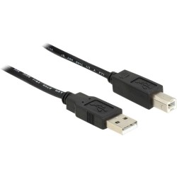 Delock 20M, Usb2.0-A - Usb2.0-B Kabel Usb Usb A Usb B Czarny