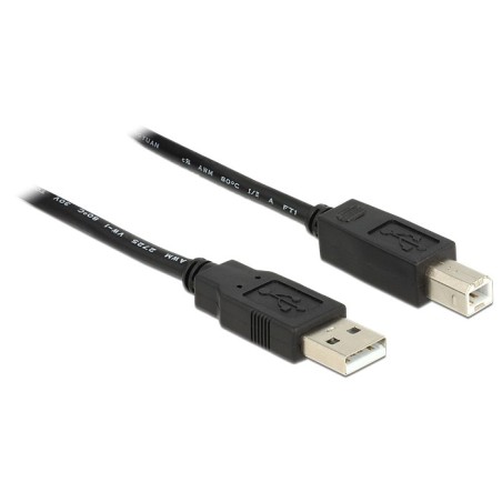 Delock 20M, Usb2.0-A - Usb2.0-B Kabel Usb Usb A Usb B Czarny