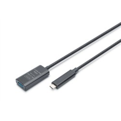 Digitus Aktywny Przedłużacz Usb 3.2 Gen2 10G, Usb-C - Usb-A, 5M