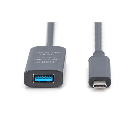 Digitus Aktywny Przedłużacz Usb 3.2 Gen2 10G, Usb-C - Usb-A, 5M
