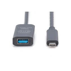 Digitus Aktywny Przedłużacz Usb 3.2 Gen2 10G, Usb-C - Usb-A, 5M