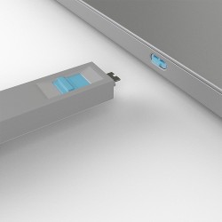 Lindy 40465 Bloker Portów Blokada Portu + Klucz Usb Type-C Niebieski Kopolimer Akrylonitrylo-Butadieno-Styrenowy (Abs) 1 Szt.