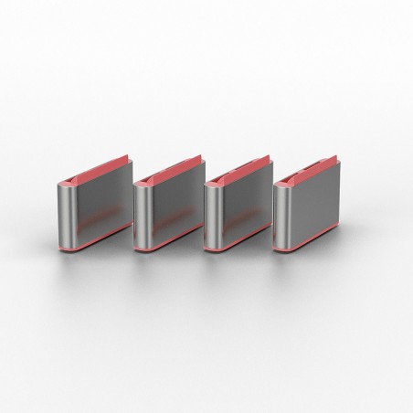 Lindy 40425 Bloker Portów Blokada Portu + Klucz Usb Type-C Różowy 5 Szt.