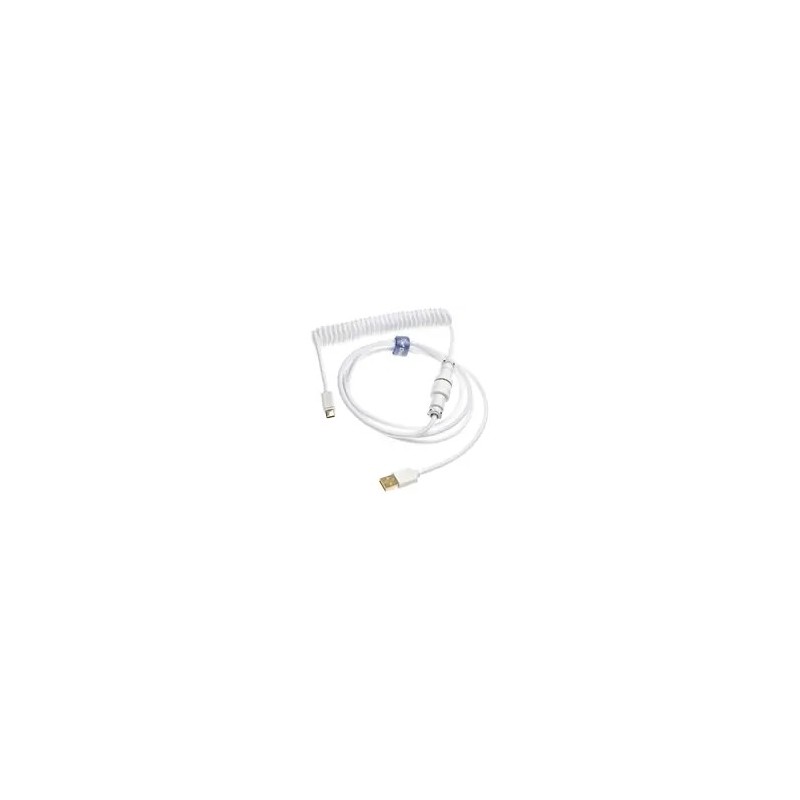 Ducky Coiled Cable - White Edition