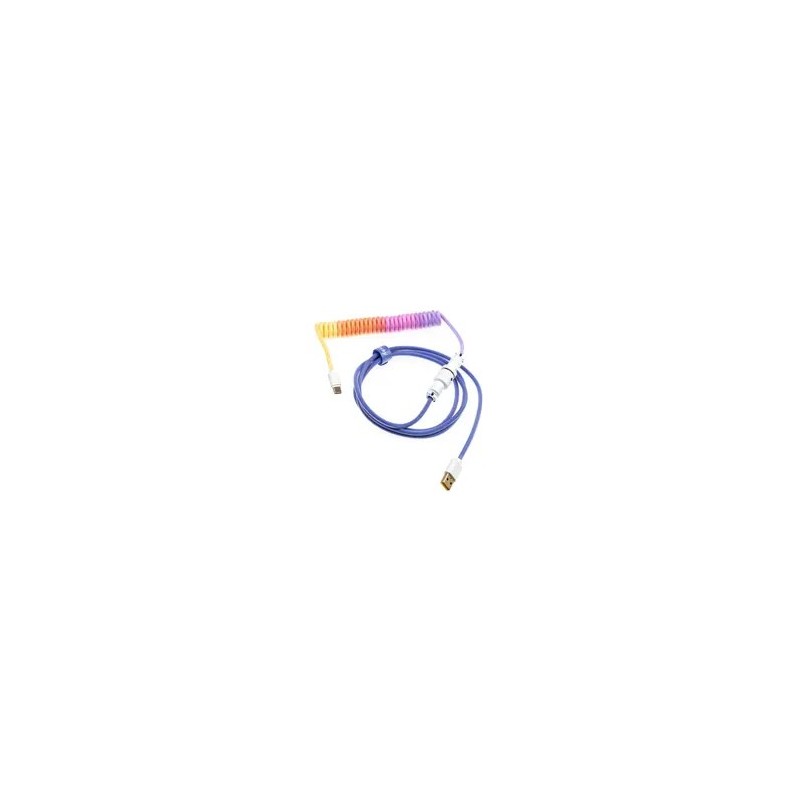 Ducky Premicord Afterglow Coiled Cable, Usb Typ C Auf Typ A - 1,8M