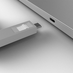 Lindy 40427 Bloker Portów Blokada Portu + Klucz Usb Type-C Biały 5 Szt.