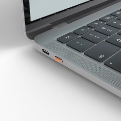 Lindy 40428 Bloker Portów Klucz Blokady Portu Usb Type-C Szary, Pomarańczowy 4 Szt.