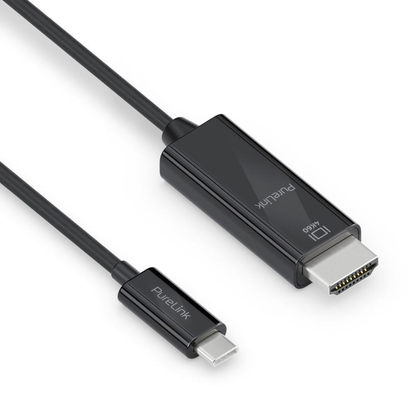 Purelink Is2201-010 Adapter Kablowy 1 M Usb Type-C Hdmi Czarny