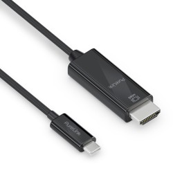Purelink Is2201-010 Adapter Kablowy 1 M Usb Type-C Hdmi Czarny