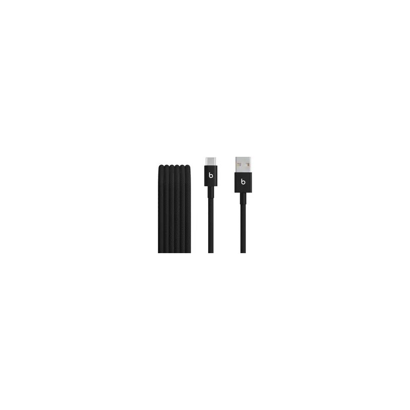 Kable Usb-A Do Usb-C Marki Apple Beats Woven (1.5 M) - Bolt Black (Zestaw 2 Sztuk)